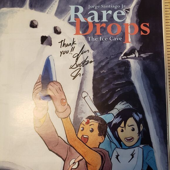 Rare Drops Other - AUTOGRAPHED COMIC RARE DROPS THE ICE CAVE SIGNED Ringo Award Jorge Santiago Jr.